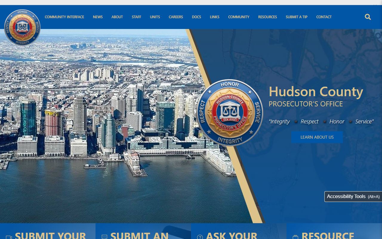 Hudson County arrest records Hudson County Prosecutor's Office homepage